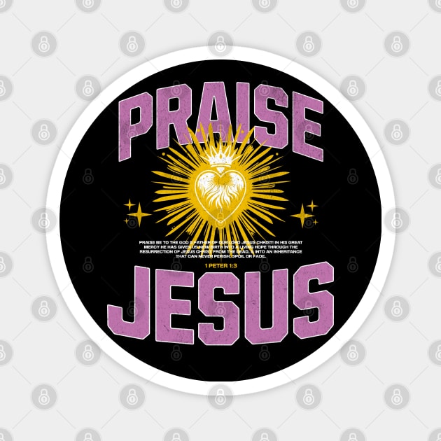 Praise Jesus Magnet by Church Store